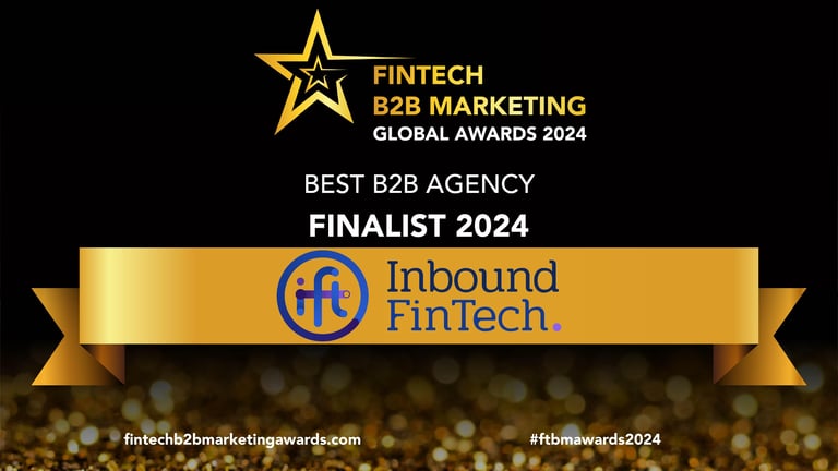 Fintech B2B Marketing Name Cards for Global Awards Finalists 2024 