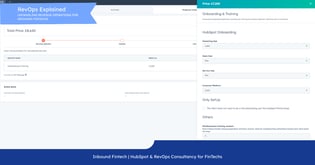 
                                              Dashboard view of Inbound FinTech’s custom CPQ interface showing dynamic pricing and service configuration