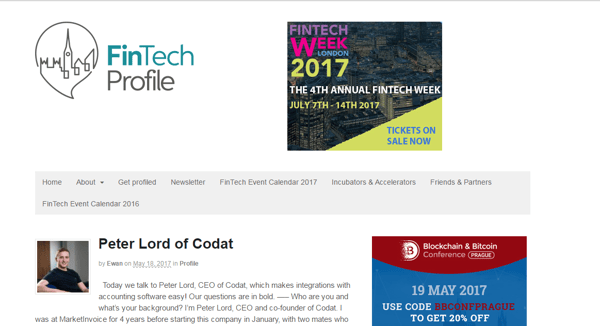 Fintech Profile Blog