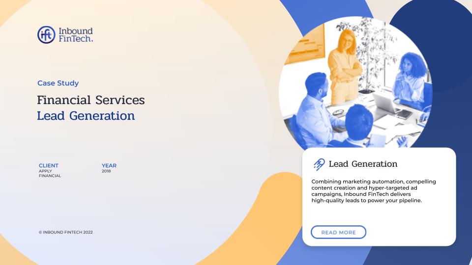 B2B Lead Generation Case Study | FinTech & Financial Services | IFT