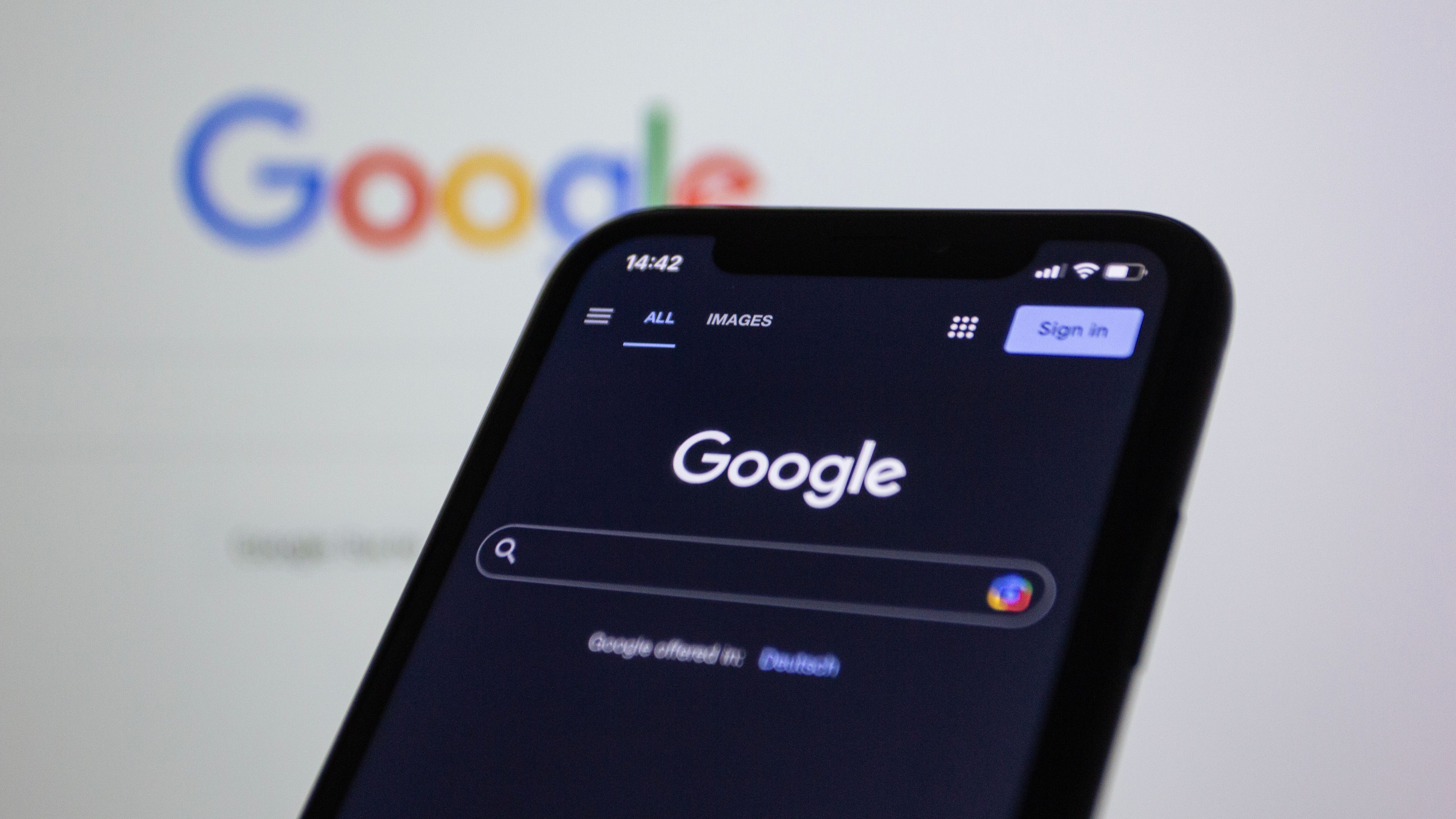 Image of google search page